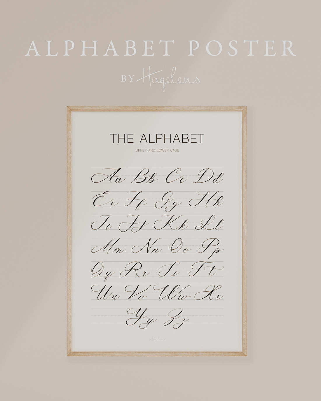 ALPHABET-POSTER – DRUCKBAR A2, A3, A4